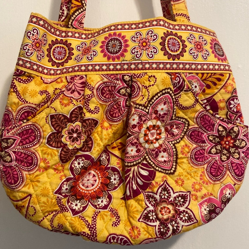 Vera Bradley Yellow Floral Shoulder Bag